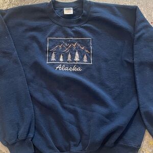 Gildan Navy Blue Alaska Crewneck Sweater